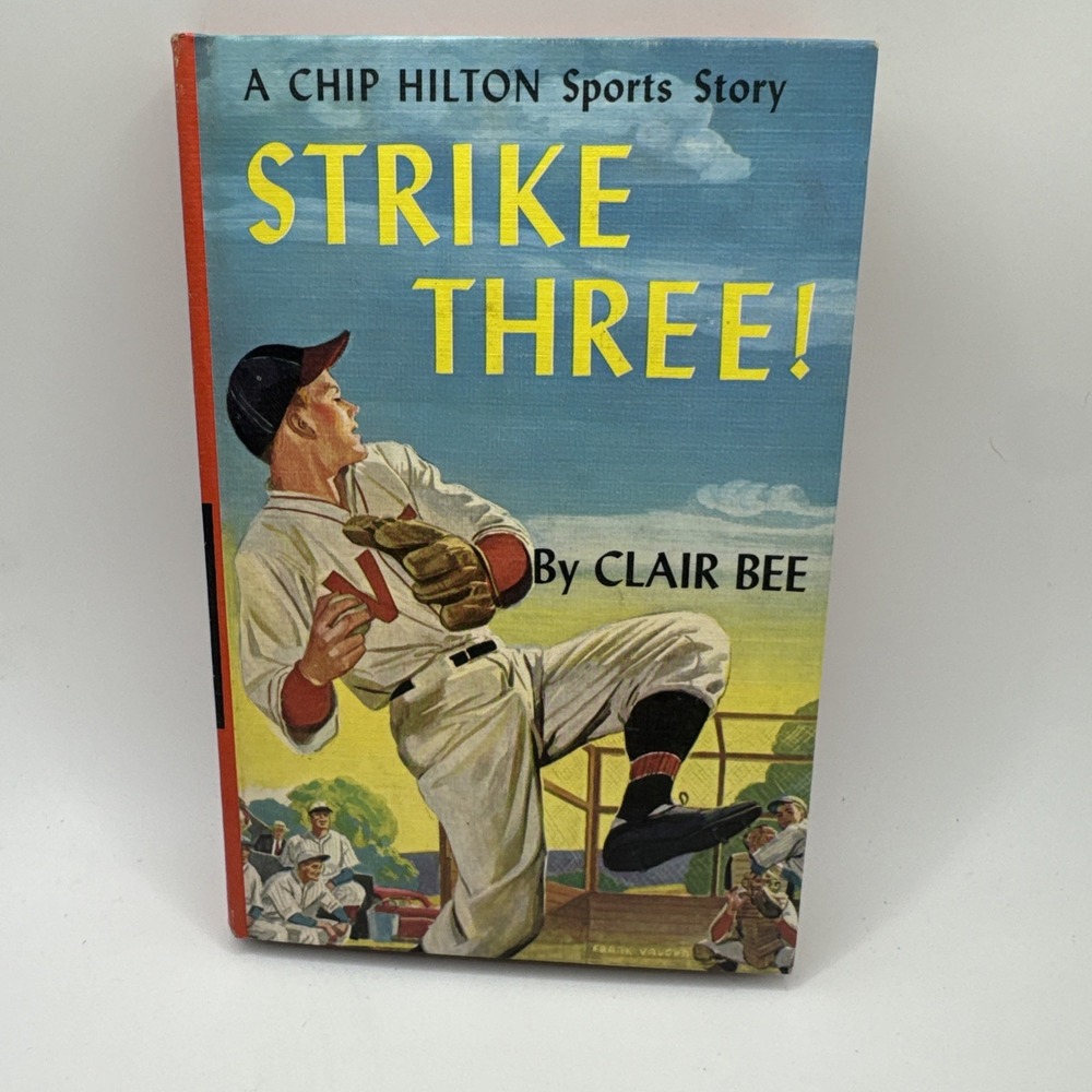 Strike Three!‎  A Chip Hilton Sports Story #3 by Clair Bee Hard Cover Vintage